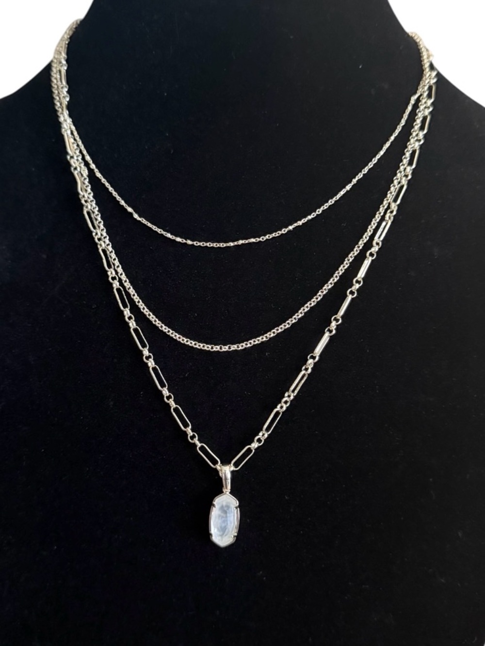 Kendra Scott Gold Tone Multi-Strand Layered Necklace w/Pendant